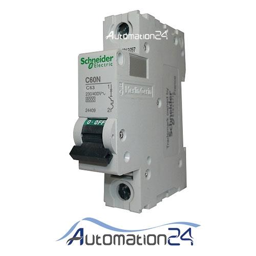 کلید مینیاتوری اشنایدر تکفاز 63 آمپر تیپ C